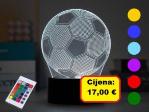 Lampa 3D na dodir iTotal promjena boja Football XL2333